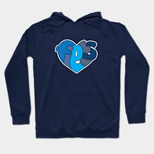 <3 fiets (blue) Hoodie